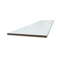 Tablette mélaminée blanc 2 chants 18 mm 2500 x 600 mm - SUPBOIS