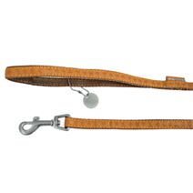 LAISSE MC LEATHER JAUNE CUIR 15MM/1.2M