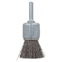 Brosse pinceau fils inox ondulés Ø 22 mm - SCID