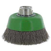 Brosse coupe fils inox ondulé Ø75mm - SCID
