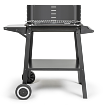 Barbecue à charbon sur roulettes - LIVOO