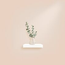 Étagère flottante MDF 25x22,8cm blanc - HOMEA