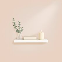 Étagère flottante MDF 75x22,8cm blanc - HOMEA