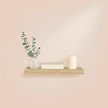 Étagère flottante MDF 75x22,8cm chêne clair - HOMEA