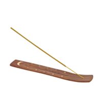 Porte encens en bois à dorures 25,5 cm 4 modèles assortis - HOMEA