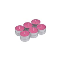 Set de 12 bougies chauffe-plat parfum orchidée 7,8x1,4cm rose - HOMEA