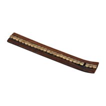 Porte encens en bois à décors métalique 26 cm 2 modèles assortis - HOMEA