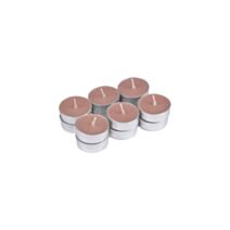 Set de 12 bougies chauffe-plat parfum Opium 7,8x1,4cm rose - HOMEA