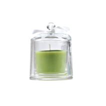 Bougie cloche paraffine 9x12cm vert parfum pomme - HOMEA