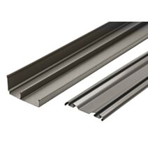 Rails gris pour système de porte coulissante - OPTIMUM