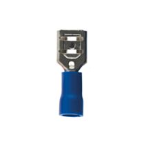 10 cosses bleus clips femelles 6,3 mm