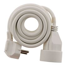 Rallonge électrique ménager 16a 2P+T ho5vv-f 3g1,5mm² blanc 3m - ZENITECH