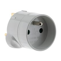 Adaptateur m uk / f france blanc - zenitech