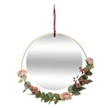 Miroir à décoration florale Poésie Ø33 cm - ATMOSPHERA