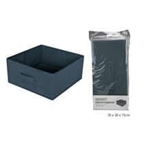 Cube de rangement pliable bleu pétrole 30 x 30 x 15 cm - KB8