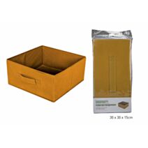 Cube de rangement pliable ambre 30 x 30 x 15 cm - KB8