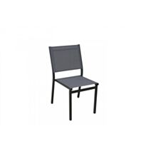 Chaise Sperone en alu anthracite/texaline anthracite