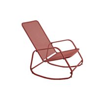 Rocking chair en acier terracotta - KB8