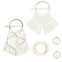 Kit 2 barettes cheveux macramé à fabriquer naturel - HOMEA