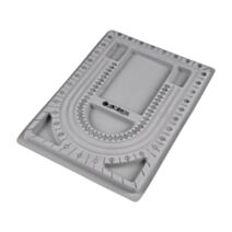 Plateau de création de bijoux 24 x 32 x 1,7 cm gris - HOMEA