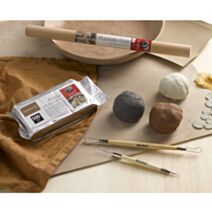 Argile naturelle autodurcissante 500 g gris - HOMEA