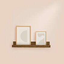 Étagère photo MDF 80x6x7cm acacia - HOMEA