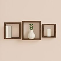 Set de 3 cubes gigognes MDF acacia - HOMEA