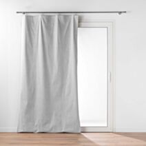 Rideau occultant à anneaux suspendus 130 x 270 cm polyester gris - D.D'INTERIEUR