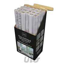 Film statique repositionable 0.45 x 2 m PVC 6 designs assortis - D.D'INTERIEUR