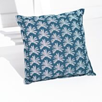 Coussin Exotic coton 40x40cm bleu - TODAY