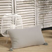 Coussin Spirit garden 50 x 30 cm gaze de coton sauge - TODAY