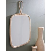 Miroir carré Matisse 39 x 30 cm naturel - TODAY