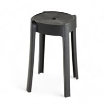 Tabouret d'appoint Ø30 x H45 cm noir - UTILITY