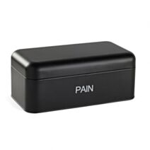 Boîte à pain 30,5 x 18 x 16 cm métal noire - UTILITY