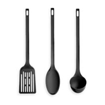 Set de 3 ustensiles de cuisine plastique noir - UTILITY