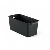 Bac de rangement plastique 28 x 14 x 13 cm noir - UTILITY