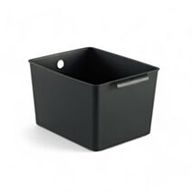 Bac de rangement plastique 25 x 19 x 15 cm noir - UTILITY