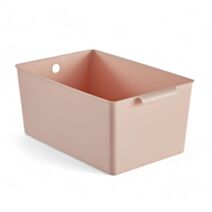 Bac de rangement plastique 34 x 22 x 15 cm rose - UTILITY