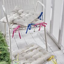 Assise de chaise matelassée Summer 40 x 40 cm coton lavé - MAISON LEFEBVRE