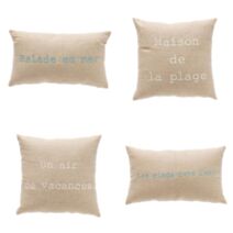 Coussin Sea Side 30 x 50 ou 40 x 40 cm jute/coton lavé assortiment - MAISON LEFEBVRE