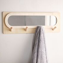 Miroir d'entrée Simplicity 70 x 25 cm bois naturel - LA FACTORY