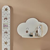 Etagère métal La tête dans les nuages 45 x 12 x 24 cm craie - TODAY