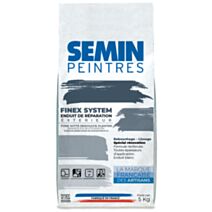 Enduit de rebouchage et lissage extérieur tous supports sac 5 kg - SEMIN