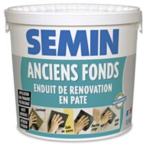 Enduit de rénovations intérieur/extérieur supports irréguliers en pâte 1,5 kg - SEMIN