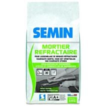 Mortier réfractaire ciment sac 5kg blanc - SEMIN