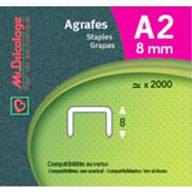 agrafes a2 - 8 mm - MR BRICOLAGE