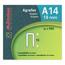 agrafes a14 - 18 mm - MR BRICOLAGE