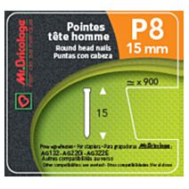 pointes p8 - 15 mm - MR BRICOLAGE