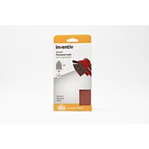 5 Patins abrasifs multi ponceuse 105x175mm Grain 180 - INVENTIV
