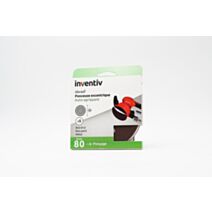 5 disques de ponçage 8 trous Ø125mm grains 80 - INVENTIV